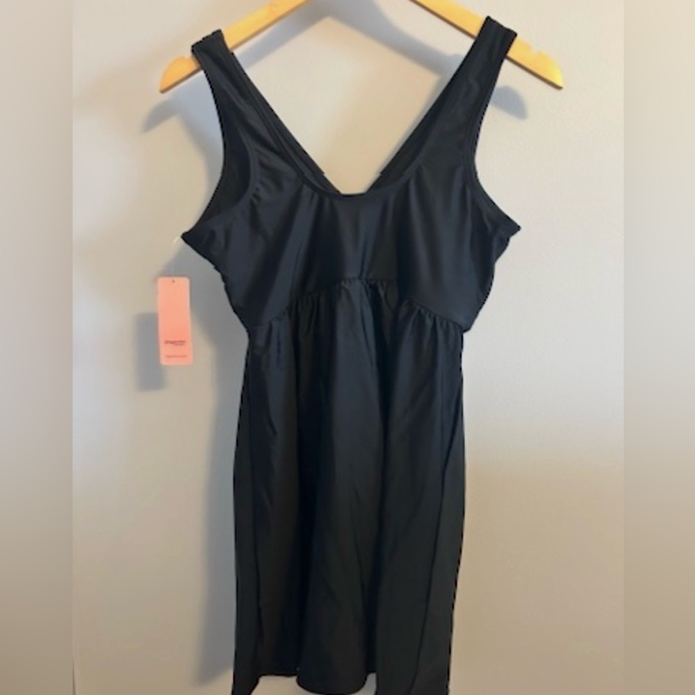 Shapermint Knot Front Swim Dress (Black) Size Large NWT - Picture 3 of 6